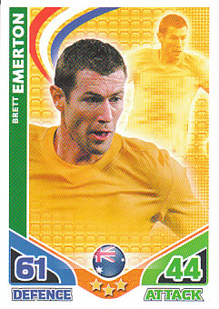 Brett Emerson Australia 2010 World Cup Match Attax #18